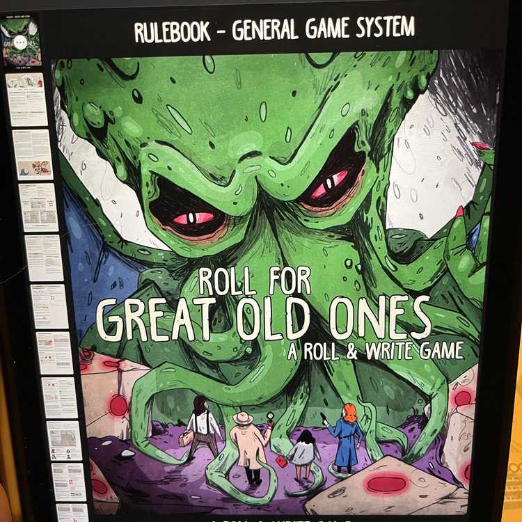Roll for Great Old Ones: A Roll & Write Game